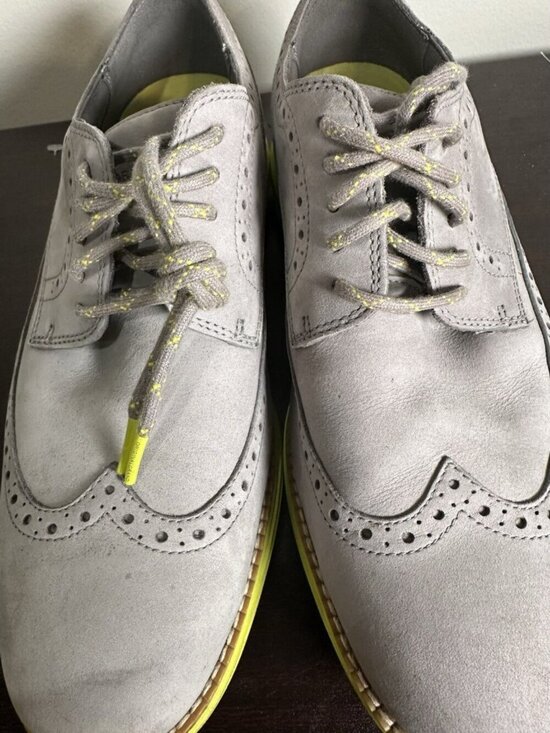 Cole Haan Zerogrand OG Wingtip Oxford Golf Shoes Waterproof Grey Neon Mens 8 main image 11